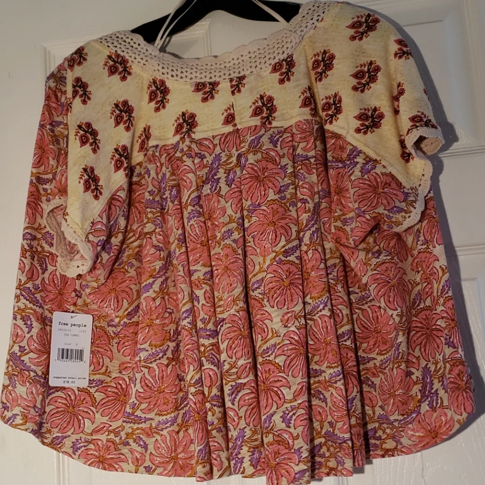 Free People Leilani Floral Top